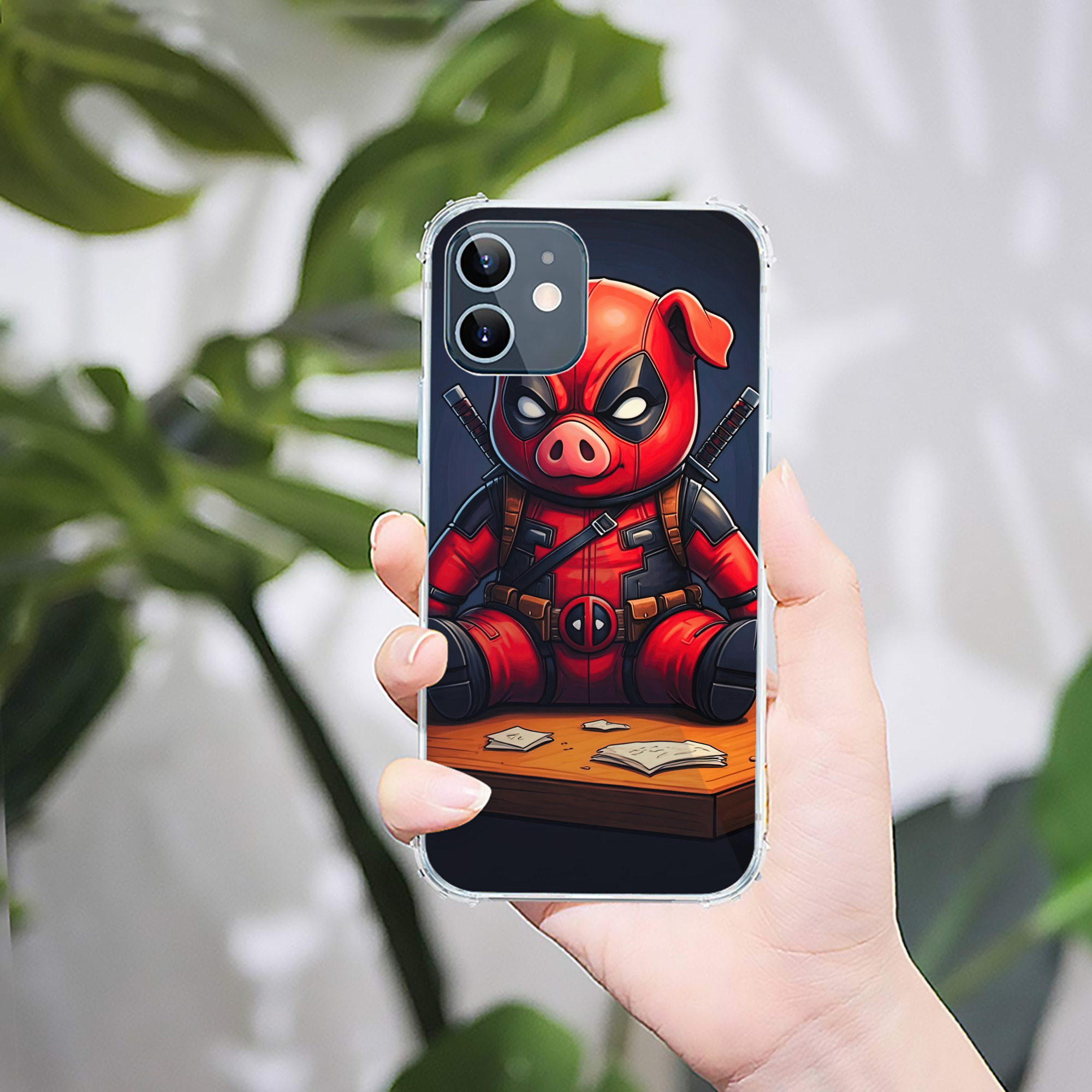 （画像用） Deadpool デッドプール 【iPhone 12シリーズ対応】透明スマホケース（クリアソフトケース）